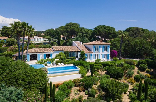 Grimaud Villa | Villa "Golfvilla Riviera" with Sea View, Private Pool & Wi-Fi