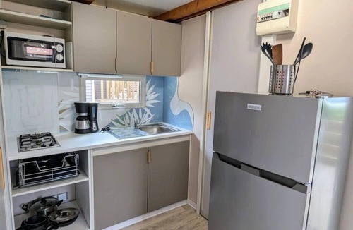 Olmeto Ski Chalet | ZEcamping 3* 1km plage piscine dog friendly chalet clim 25m2 5 pers