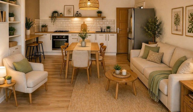 2-Bedroom Apartment, 40 m² + Private Terrace, 32 m², in Downtown