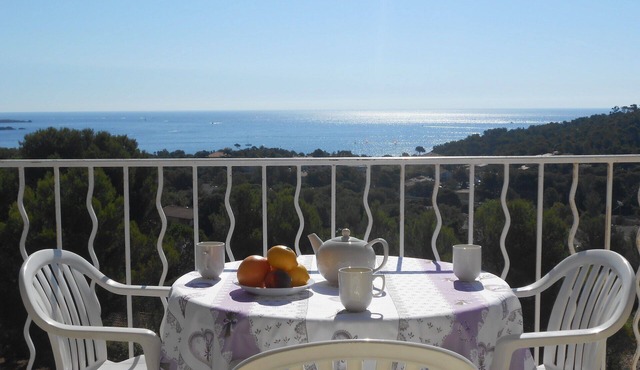 AGAY, Cap Esterel *: Magnificent sea view, south-facing terrace, pool access, parking