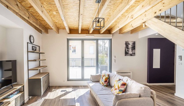 Apartment Comfortable in the centre of Pau: parking, AC.
