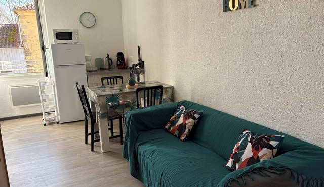Attractive T2 apartment 250 meters from the Eugénie les bains spa center.