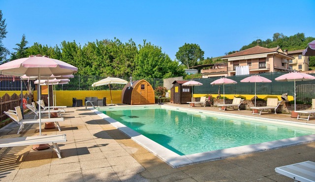 Beautiful "Iris Apartment," in Piedmont, with shared pool, garden and sauna