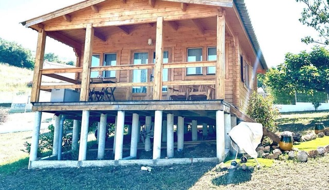 Bright chalet with garden and gulf view