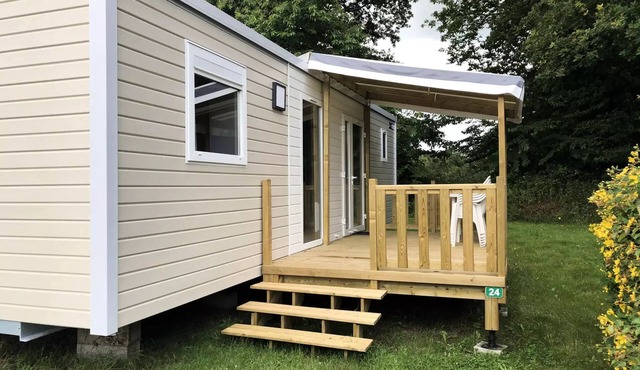 Camping Entre Terre et Mer * - Privilege mobile home (3 bedrooms) 6 people