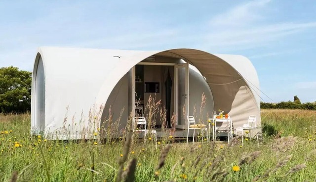 Camping Le Pont de Mazerat * - Coco Sweet mobile home: unusual and comfortable for 4 people