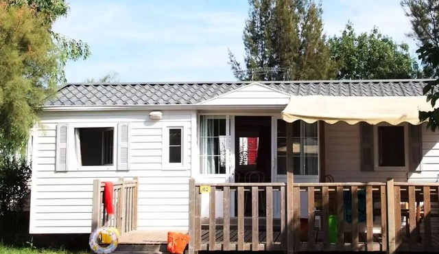Campsite Tikayan La Pinatelle* - Mobile home Texas Eco 4 rooms 6/8 people