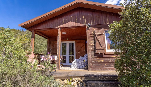 Chalet 'Corbieres' with Mountain View, Shared Pool, and Private Terrace