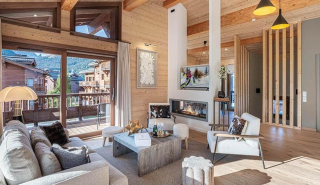 Chalet mitoyen exceptionnel à Courchevel 1650, 4 chambres en suite, animaux admis - FR-1-563-137
