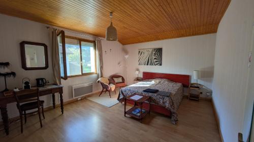 Chez Claire - Immense chambre, salle de bain indépendante réservée aux voyageurs, quartier calme, parking gratuit dans cour fermée