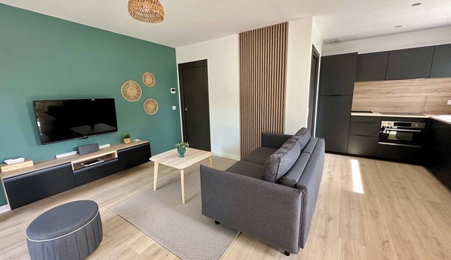 Comfortable new studio with terrace in absolute peace and quiet 20 minutes from the beach