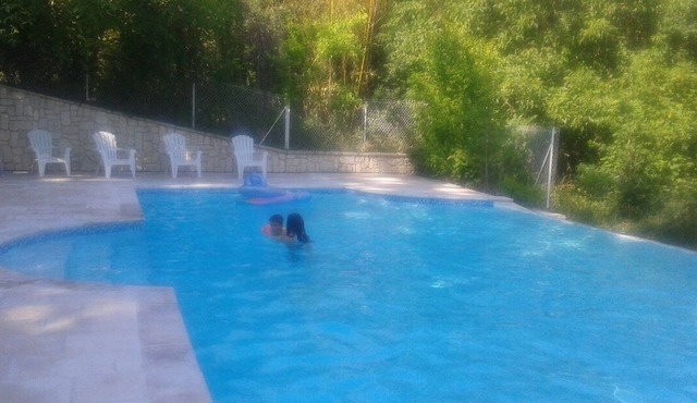Cottage T2 with terrace located on Orangerie du Château Marith (Pool, games .)