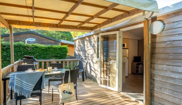 Cozy mobile home with terrace in Rivedoux-Plage for 4 ppl.