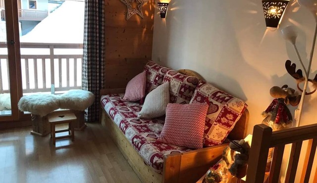 Duplex 8 Pers Piscine et Parking Privatives à la Résidence Au Pied des Pistes