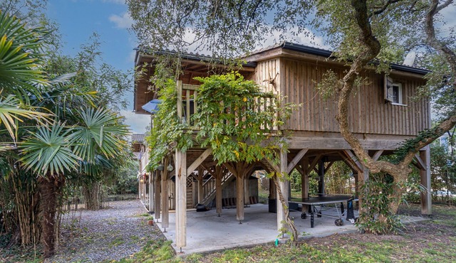 Exceptional Treehouse Chalet in Labenne Océan – Nature, Comfort & Privacy 400m from Beach