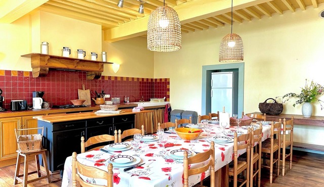 Facing the Pyrenees, this former Comminges farmhouse offers space and comfort