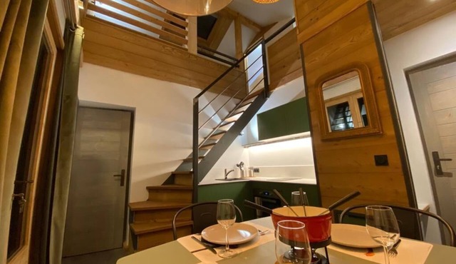 "Génépi" Studio Loft duplex in a chalet