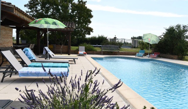 Gite Le Parc de Gouts – Your Spacious Estate with Heated Pool and Private Pond in Aiguillon
