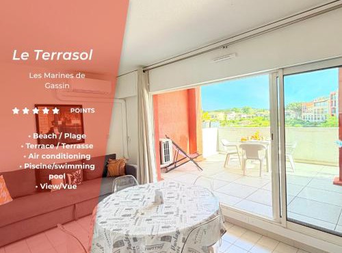 Le Terrasol - Plage accessible à pied - Piscine