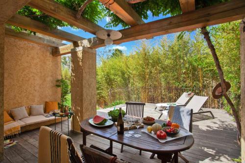 Maisonnette "Bambou" une chambre avec jardin - 2 à 4 personnes