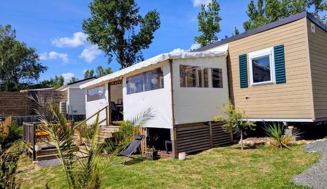 Mobil home climatisé 2 à 8 pers avec piscines