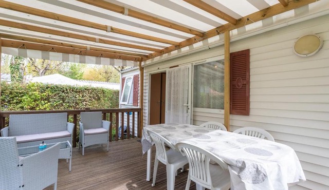 mobilehome sur camping de la truite