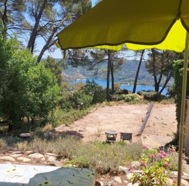 Panoramic lake view