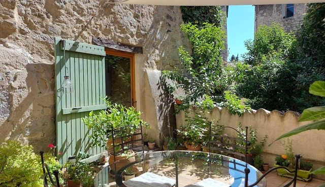 Refreshingly cool in summer, 18th century gite, centre Forcalquier