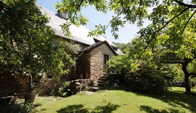 Romantic rustic stone house with garden and beautiful terrace