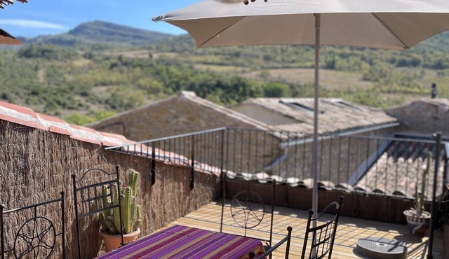 spacious village house with terrace & pool