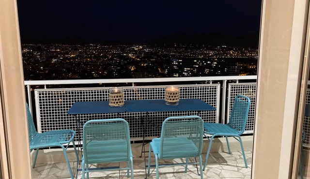 Splendid panoramic sea and city views