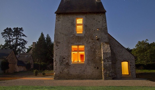St Michael's Tower on the site of the former Cistercian Abbey Bellebranche