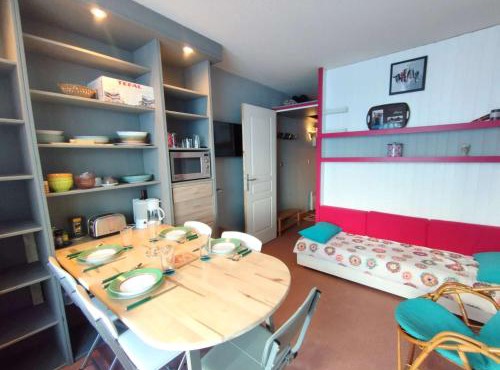 Studio 4 pers avec balcon, ski aux pieds, Aragnouet - 2mn des pistes, ascenseur, casier à ski - FR-1-457-333