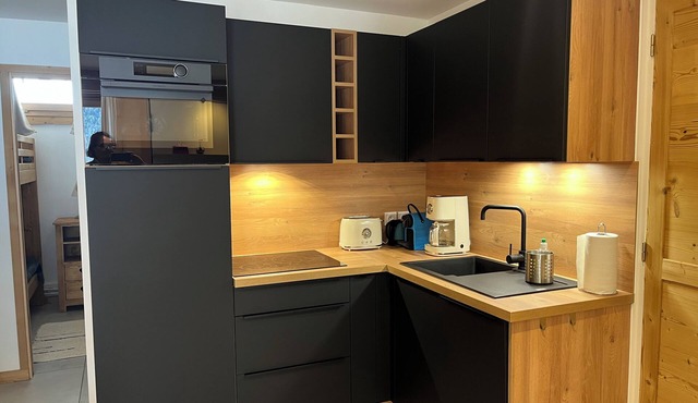 Studio cabin CEILLAC south-facing terrace, ideal for families