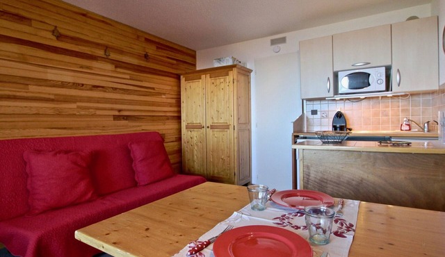 Studio cabin with covered parking in Chamrousse