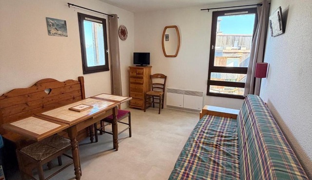 Studio cabine 4 pers., pied des pistes, vue vallée - FR-1-557-114
