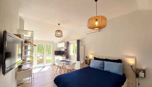 Studio cosy avec terrasse privée - arrivée autonome