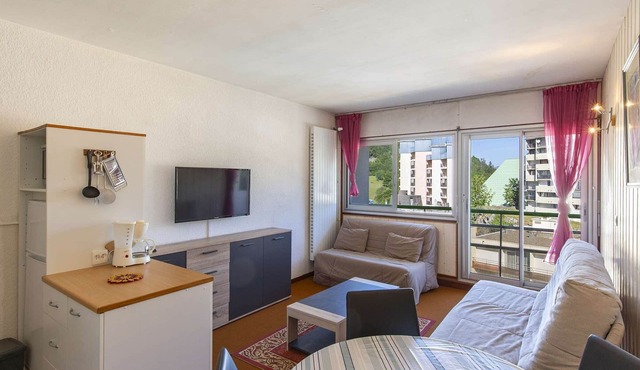 Studio for 4, ski-in ski-out, balcony, equipped kitchenette, Gourette
