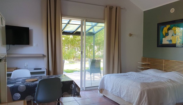 Studio les lilas with shared pool