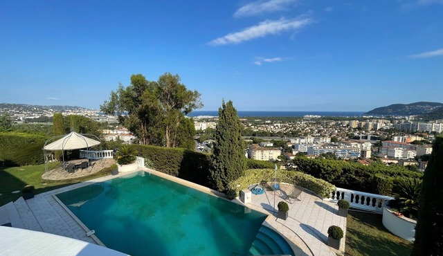 VILLA 5CBRES SPLENDID SEA VIEW WITH SWIMMING POOL MANDELIEU
