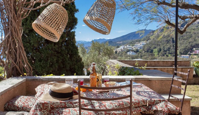 Villa Marinu Muntese near the convent of Erbalunga, with pool sea view