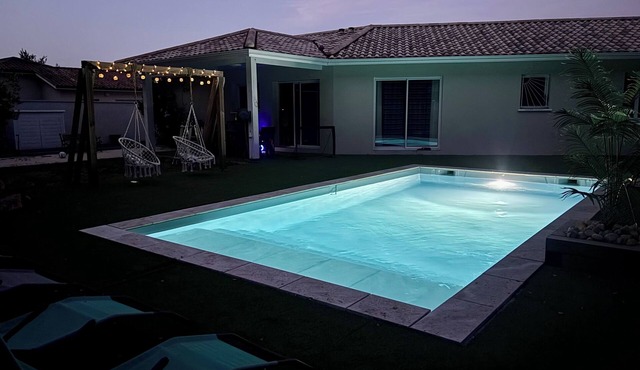 Villa with heated pool - 3 bedrooms - Bassin d'Arcachon - France