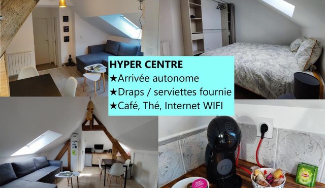 YUCA - appartement COSY 2 chambres intimes Hyper centre d'ERNEE